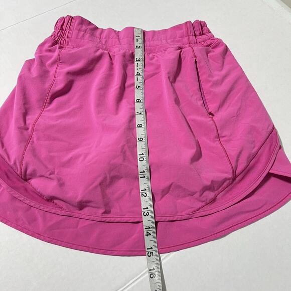 Lululemon Hotty Hot High Rise Skort Sonic Pink Size 4 Athletic PickleBall Tennis - Picture 11 of 11